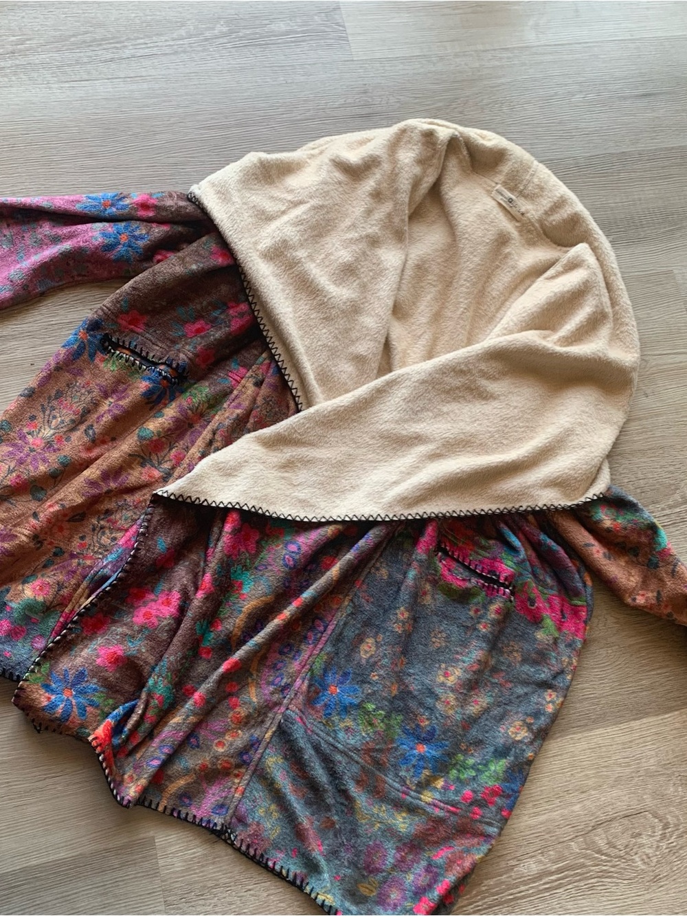 NATURAL LIFE Cozy Blanket Hoodie Kimono/Robe - Picture 2 of 13